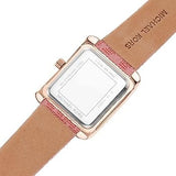 Buy Shop Michael Kors Emery Quartz Diamonds Red Dial Pink Leather Strap Watch For Women - MK2966 USA Online