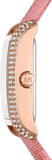 Buy Shop Michael Kors Emery Quartz Diamonds Red Dial Pink Leather Strap Watch For Women - MK2966 USA Online