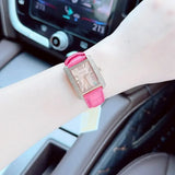 Buy Shop Michael Kors Emery Quartz Diamonds Rose Gold Dial Pink Leather Strap Watch For Women - MK2984 USA Online