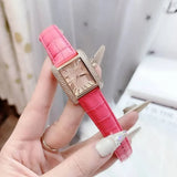 Buy Shop Michael Kors Emery Quartz Diamonds Rose Gold Dial Pink Leather Strap Watch For Women - MK2984 USA Online