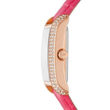 Buy Shop Michael Kors Emery Quartz Diamonds Rose Gold Dial Pink Leather Strap Watch For Women - MK2984 USA Online