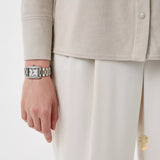 Buy Shop Michael Kors Emery Three-Hand Crystals White Dial Silver Steel Strap Watch for Women - MK4642 USA Online