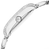 Buy Shop Michael Kors Emery Three-Hand Crystals White Dial Silver Steel Strap Watch for Women - MK4642 USA Online