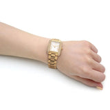 Buy Shop Michael Kors Emery Three-Hand Crystals Silver Dial Gold Steel Strap Watch for Women - MK4640 USA Online