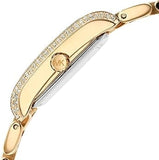 Buy Shop Michael Kors Emery Three-Hand Crystals Silver Dial Gold Steel Strap Watch for Women - MK4640 USA Online
