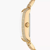 Buy Shop Michael Kors Emery Three-Hand Crystals Silver Dial Gold Steel Strap Watch for Women - MK4640 USA Online