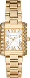 Buy Shop Michael Kors Emery Three-Hand Crystals Silver Dial Gold Steel Strap Watch for Women - MK4640 USA Online