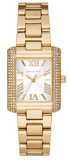 Buy Shop Michael Kors Emery Three-Hand Crystals Silver Dial Gold Steel Strap Watch for Women - MK4640 USA Online