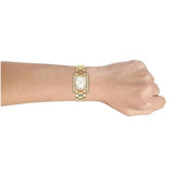 Buy Shop Michael Kors Emery Three-Hand Crystals Silver Dial Gold Steel Strap Watch for Women - MK4643 USA Online