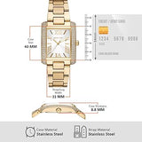 Buy Shop Michael Kors Emery Three-Hand Crystals Silver Dial Gold Steel Strap Watch for Women - MK4643 USA Online