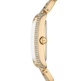 Buy Shop Michael Kors Emery Three-Hand Crystals Silver Dial Gold Steel Strap Watch for Women - MK4643 USA Online