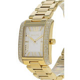 Buy Shop Michael Kors Emery Three-Hand Crystals Silver Dial Gold Steel Strap Watch for Women - MK4643 USA Online