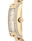 Buy Shop Michael Kors Emery Three-Hand Crystals Silver Dial Gold Steel Strap Watch for Women - MK4643 USA Online