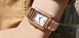 Buy Shop Michael Kors Emery Three-Hand Crystals Silver Dial Rose Gold Steel Strap Watch for Women - MK4641 USA Online