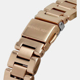 Buy Shop Michael Kors Emery Three-Hand Crystals Silver Dial Rose Gold Steel Strap Watch for Women - MK4641 USA Online