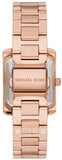 Buy Shop Michael Kors Emery Three-Hand Crystals Silver Dial Rose Gold Steel Strap Watch for Women - MK4641 USA Online