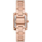 Buy Shop Michael Kors Emery Three-Hand Crystals Silver Dial Rose Gold Steel Strap Watch for Women - MK4641 USA Online