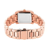 Buy Shop Michael Kors Emery Three-Hand Crystals Silver Dial Rose Gold Steel Strap Watch for Women - MK4641 USA Online