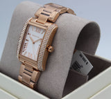 Buy Shop Michael Kors Emery Three-Hand Crystals Silver Dial Rose Gold Steel Strap Watch for Women - MK4644 USA Online