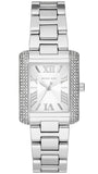 Buy Shop Michael Kors Emery Three-Hand Crystals White Dial Silver Steel Strap Watch for Women - MK4642 USA Online