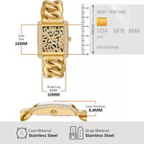Buy Shop Michael Kors Emery Three Hand Leopard Print Gold Dial Gold Steel Strap Watch For Women - MK7437 USA Online