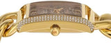 Buy Shop Michael Kors Emery Three Hand Leopard Print Gold Dial Gold Steel Strap Watch For Women - MK7437 USA Online