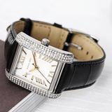Buy Shop Michael Kors Emery Three Hand Silver Dial Black Leather Strap Watch For Women - MK4696 USA Online