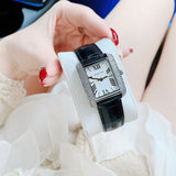 Buy Shop Michael Kors Emery Three Hand Silver Dial Black Leather Strap Watch For Women - MK4696 USA Online