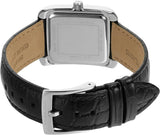 Buy Shop Michael Kors Emery Three Hand Silver Dial Black Leather Strap Watch For Women - MK4696 USA Online