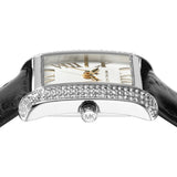 Buy Shop Michael Kors Emery Three Hand Silver Dial Black Leather Strap Watch For Women - MK4696 USA Online