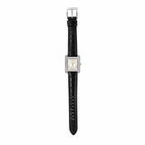 Buy Shop Michael Kors Emery Three Hand Silver Dial Black Leather Strap Watch For Women - MK4696 USA Online