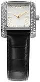 Buy Shop Michael Kors Emery Three Hand Silver Dial Black Leather Strap Watch For Women - MK4696 USA Online