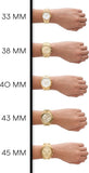 Buy Shop Michael Kors Emery Three Hand Silver Dial Gold Steel Strap Watch For Women - Mk7300 USA Online