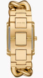 Buy Shop Michael Kors Emery Three Hand Silver Dial Gold Steel Strap Watch For Women - Mk7300 USA Online