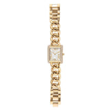 Buy Shop Michael Kors Emery Three Hand Silver Dial Gold Steel Strap Watch For Women - Mk7300 USA Online