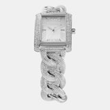 Buy Shop Michael Kors Emery Three Hand Silver Dial Silver Steel Strap Watch For Women - MK7299 USA Online