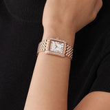 Buy Shop Michael Kors Emery Three-Hand White Dial Rose Gold Steel Strap Watch for Women - MK4743 USA Online