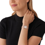 Buy Shop Michael Kors Emery Three-Hand White Dial Rose Gold Steel Strap Watch for Women - MK4743 USA Online