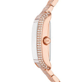 Buy Shop Michael Kors Emery Three-Hand White Dial Rose Gold Steel Strap Watch for Women - MK4743 USA Online