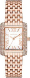 Buy Shop Michael Kors Emery Three-Hand White Dial Rose Gold Steel Strap Watch for Women - MK4743 USA Online