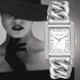 Buy Shop Michael Kors Emery Three Hand White Dial Silver Steel Strap Watch For Women - MK7438 USA Online