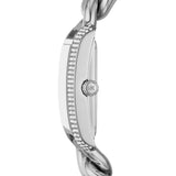 Buy Shop Michael Kors Emery Three Hand White Dial Silver Steel Strap Watch For Women - MK7438 USA Online