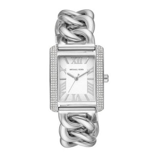 Buy Shop Michael Kors Emery Three Hand White Dial Silver Steel Strap Watch For Women - MK7438 USA Online