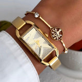 Buy Shop Michael Kors Empire Analog Gold Dial Gold Steel Strap Watch for Women - MK4840 USA Online