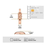 Buy Shop Michael Kors Empire Pavé Analog Rose Gold Dial Rose Gold Steel Strap Watch for Women - MK4858 USA Online