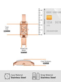 Buy Shop Michael Kors Empire Pavé Analog Rose Gold Dial Rose Gold Steel Strap Watch for Women - MK4858 USA Online