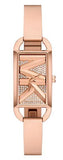Buy Shop Michael Kors Empire Pavé Analog Rose Gold Dial Rose Gold Steel Strap Watch for Women - MK4858 USA Online
