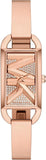 Buy Shop Michael Kors Empire Pavé Analog Rose Gold Dial Rose Gold Steel Strap Watch for Women - MK4858 USA Online