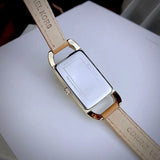 Buy Shop Michael Kors Empire Three Hand Gold Dial Brown Leather Strap Watch for Women - MK4721 USA Online