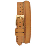Buy Shop Michael Kors Empire Three Hand Gold Dial Brown Leather Strap Watch for Women - MK4721 USA Online